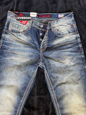 Blugi prespalati barbati regular fit Cipo&Baxx