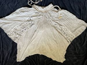 Fusta pantalon harem bej stil boho racoroasa vara  - imagine 3