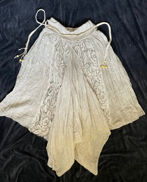 Fusta pantalon harem bej stil boho racoroasa vara  - imagine 6