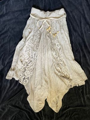 Fusta pantalon harem bej stil boho racoroasa vara  - imagine 2