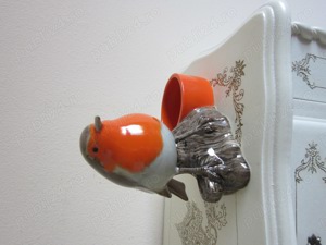 Pasare Robin cu suport lumanare made UK - imagine 4