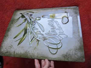 reclama metalica "Olive Italiane" masline fabricata in Germania - imagine 3