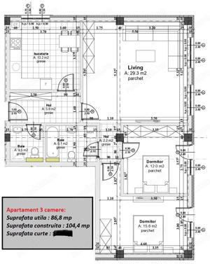 Apartament 3 camere + gradina 212 mp zona Cal. Cisnadiei (Mandra)