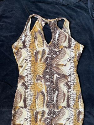 Rochie midi sexy imitatie piele sarpe reptile elastica mulata - imagine 3