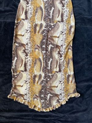 Rochie midi sexy imitatie piele sarpe reptile elastica mulata - imagine 9