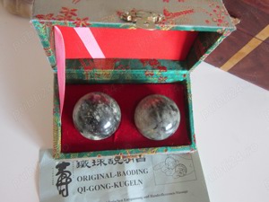 cadou rar Bile QI Gong piatra jad relaxare, masaj, yoga .. China 1960 - imagine 5