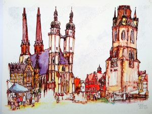 Print color 2 25, peisaj oras german, artista Eldrid Kallenbach