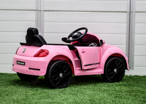 Masinuta electrica VW Beetle Dune 60W 12V, bluetooth, amortizoare, roz - imagine 9