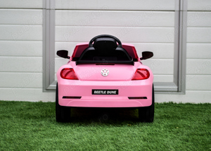 Masinuta electrica VW Beetle Dune 60W 12V, bluetooth, amortizoare, roz - imagine 8