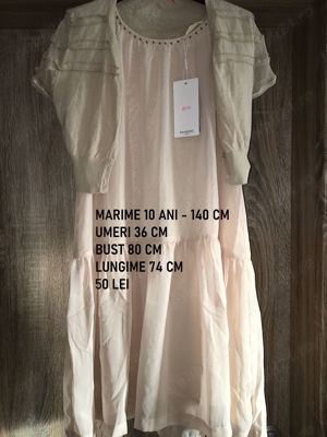 Rochita Mango 10 ani, rochita 12 si 14 ani, tricouri pantaloni 16 ani - imagine 3