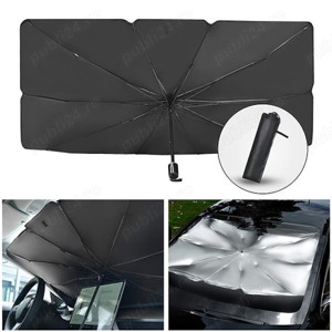umbrelă parasolar auto si suport nr telefon  - imagine 2