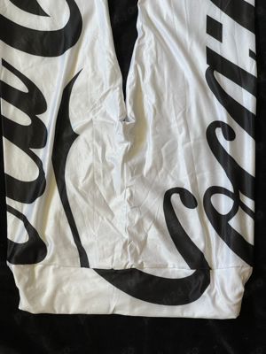 Colanti elastici sport albi logo negru - imagine 2