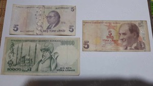 Bancnote vechi ,circulate,pentru colectie - imagine 2