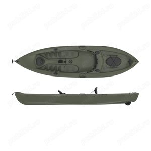 Black friday: caiac pentru pescuit Sit-On-Top, 3,05 metri, gri verde - imagine 5