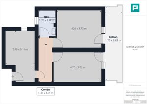 Apartament 2 camere decomandat cu bucătărie închisă în Giroc - imagine 6