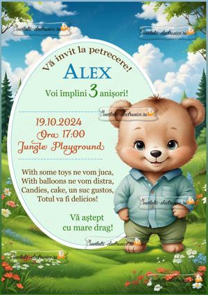 Invitatii petreceri copii