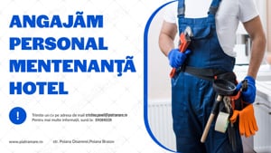 Angajam personal mentenanță 