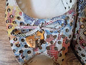  Sandale de dama - din piele naturala, multicolore, marimea 38 - imagine 8