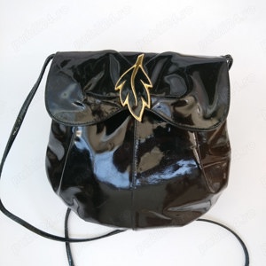 Poseta de piele vintage Franco Bellini, Made in Italy