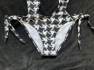 Costum de baie dama intreg sexy alb negru - imagine 4