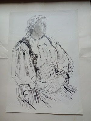 Tablou Corina Beiu Angheluță Acuarelă nesemnată.Face parte din mapa cu celelalte lucrării.