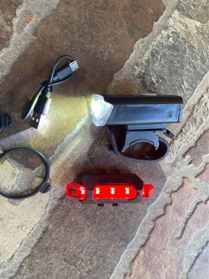 lumini bicicleta usb - imagine 2