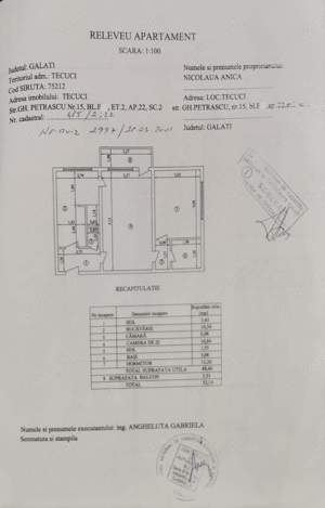 Vând Inchiriez apartament 2 camere   Tecuci, str. Gh. Petrascu, etaj 2 - imagine 3