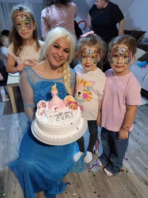 Costume Cosplay Princessa Elsa Frozen adult, XXL, cu peruca, petreceri, carnaval, Evenimente, nou - imagine 2