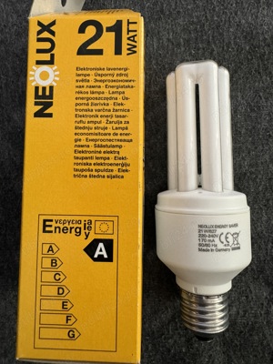 Bec economic NEOLUX 21W lumina calda echivalent becuri 100W - imagine 2