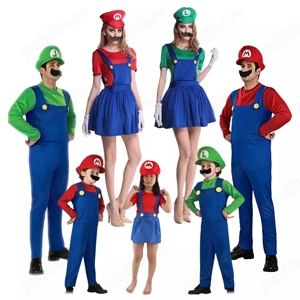 Costume Cosplay Mascote Super Mario si Luigi, Evenimente, petreceri, carnaval, nou - imagine 5