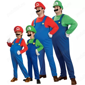 Costume Cosplay Mascote Super Mario si Luigi, Evenimente, petreceri, carnaval, nou - imagine 6