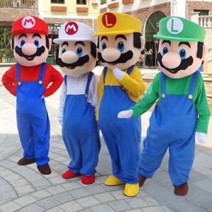 Costume Cosplay Mascote Super Mario si Luigi, Evenimente, petreceri, carnaval, nou - imagine 2