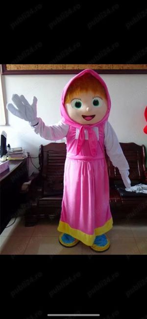 Costume Cosplay Mascote Masha si Ursu, pentru evenimente, petreceri, carnaval, nou - imagine 4