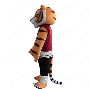 Costume Cosplay Mascote Kung fu Panda si Tigru adult nou, pentru evenimente, petreceri, carnaval  - imagine 3