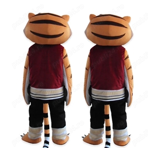 Costume Cosplay Mascote Kung fu Panda si Tigru adult nou, pentru evenimente, petreceri, carnaval  - imagine 6