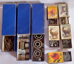 șaibe, piulițe, nituri, ventile, rulmenți, etc vechi 