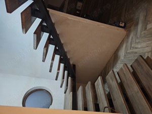 Scari metalice cu trepte lemn masiv - imagine 5