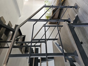 Scari metalice cu trepte lemn masiv - imagine 7