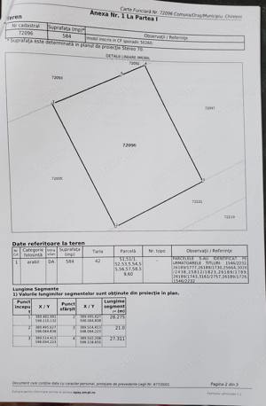 Vand teren intravilan Chinteni Cluj cu panorama - pozitionare excelenta - posibilitate de investitie - imagine 3