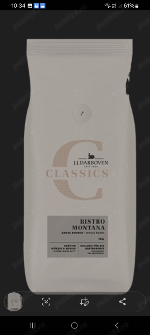 J.J. Darboven Creme Bistro Montana cafea boabe 1 kg