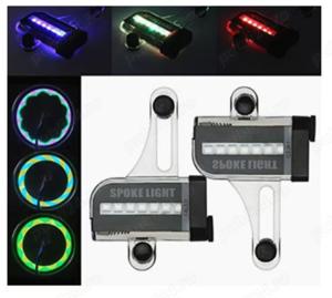 Lumini LED RGB Dynamic pentru spite bicicleta - imagine 2