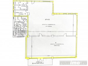 Spatiu comercial cu 2 camere 223 mpu parter cu vad auto Turnisor Sibiu - imagine 3