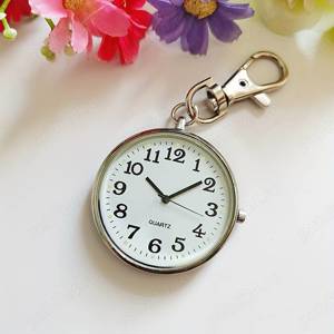 Ceas de buzunar mare solid, la modă, breloc cu pandantiv, ceas pentru studenți, ceas pentru asistent - imagine 3