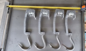 Cârlige inox cu rola pentru linie carcase 