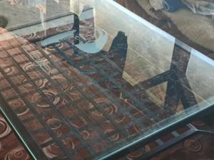  Masuta terasa - Masa cafea sticla exterior - gradina - imagine 8