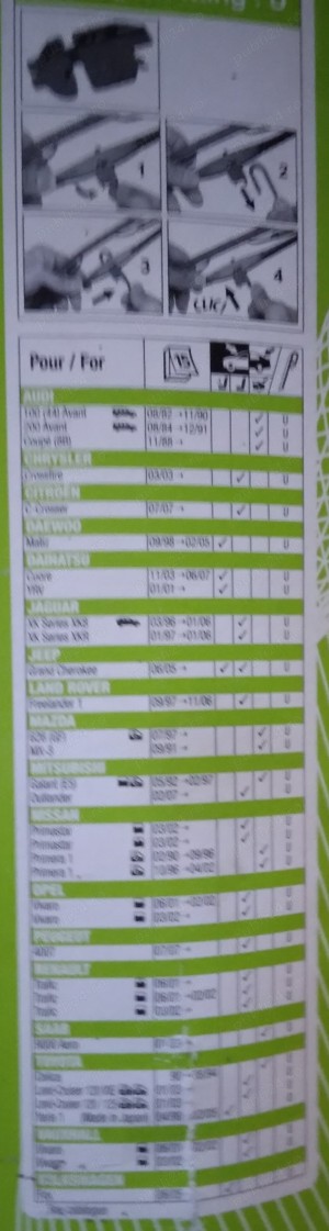 Lamele ștergătoare Valeo 48 / 53 cm set câte 2 buc - imagine 4