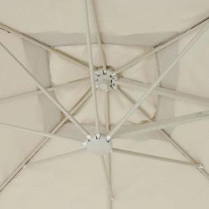 Vand Umbrela Patrata 250x250x235 cm, Picior Otel +, Bej, NOUA Pret 450 Lei - imagine 3