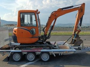 Inchirieri remorca utilaje trailer bobcat transport excavator - imagine 2