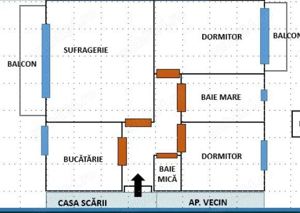 Proprietar - Apartament 3 camere Zona Modern bloc complet reabilitat - imagine 10