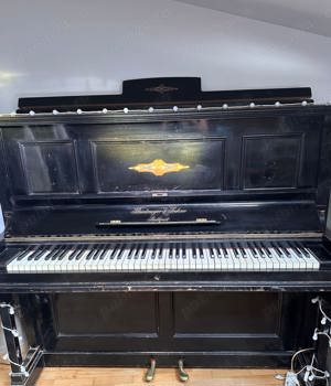 Vand pianina Schiedmayer & Soehne Stuttgart, cu placa de bronz, in stare foarte buna - imagine 3